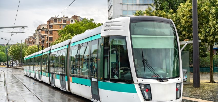 Modern,City,Tram.,Public,Transport,In,Paris,,France Modern,City,Tram.,Public,Transport,In,Paris,,France